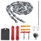 SKUSHOPS 55in 68 Sharp Teeth Hand Rope Chainsaw Kit Blades on Both Side High Tree Limb Rope Saw with 196in Ropes Folding Pocket